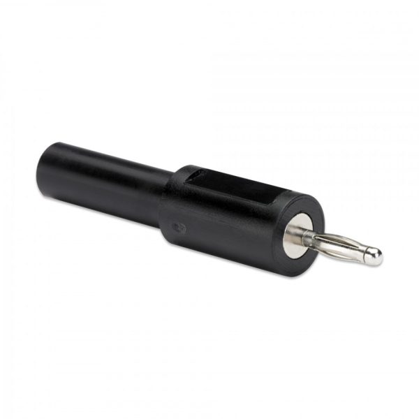 Shrouded 4 mm to 2 mm jack adaptor (Black) (TA306)